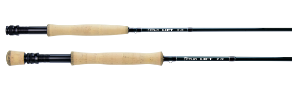 Echo Lift fly rod, designed for easy casting and optimal performance for beginner to intermediate anglers